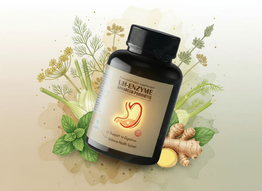 UH- ENZYME TEBLET      पेट साफ़ रखने के लिए